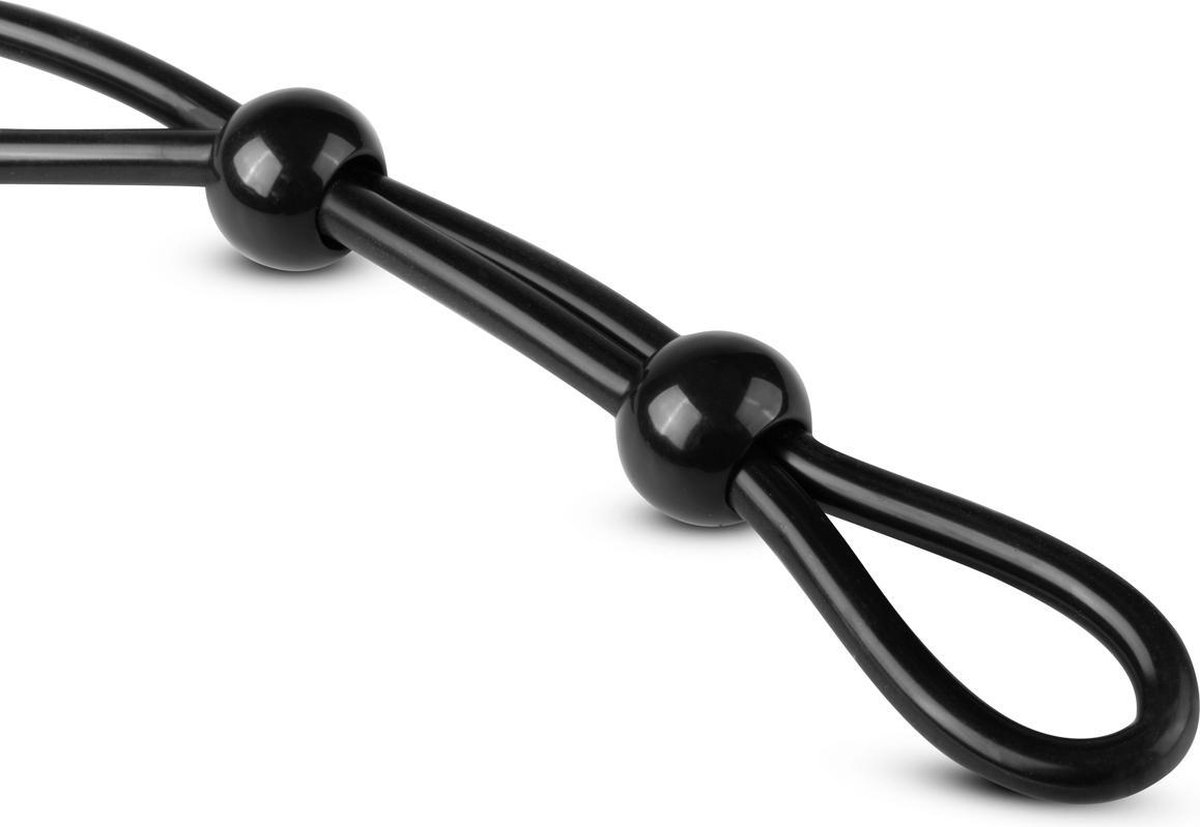 Dubbele Verstelbare Cockring - Zwart