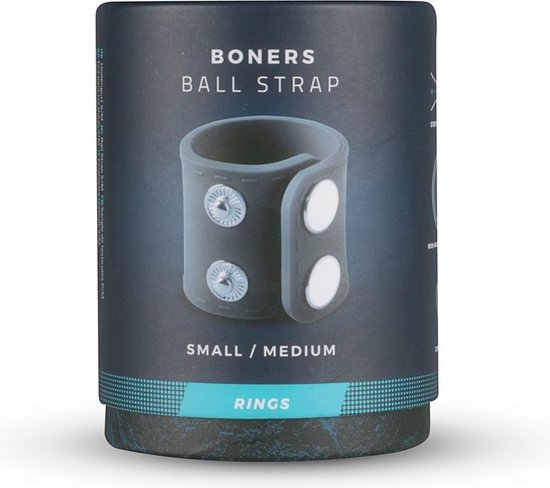 Boners Brede Ball Strap Maat S/M - Grijs