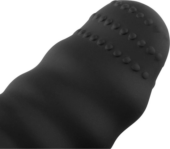 Teazers Geribbeld Vibratie-Eitje Met Afstandsbediening - Zwart