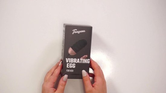 Teazers Geribbeld Vibratie-Eitje Met Afstandsbediening - Zwart