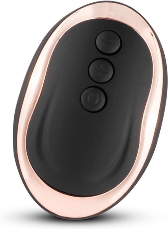 Teazers Geribbeld Vibratie-Eitje Met Afstandsbediening - Zwart