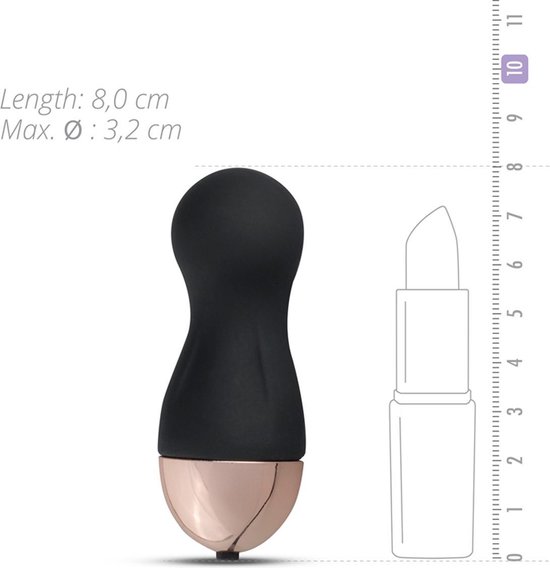 Teazers Vibratie-Eitje Met Afstandsbediening - Zwart