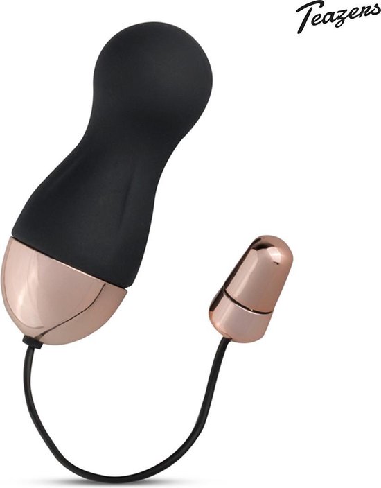 Teazers Vibratie-Eitje Met Afstandsbediening - Zwart