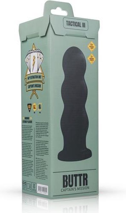 BUTTR Tactical III Buttplug - Zwart