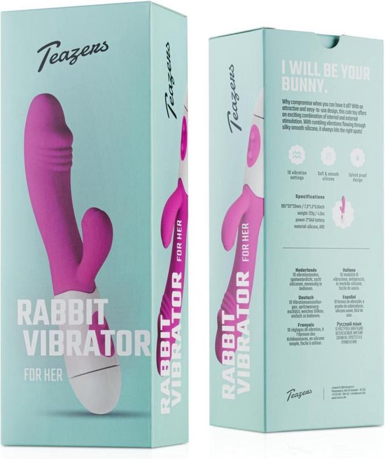 Teazers Realistische Rabbit Vibrator - - Roze