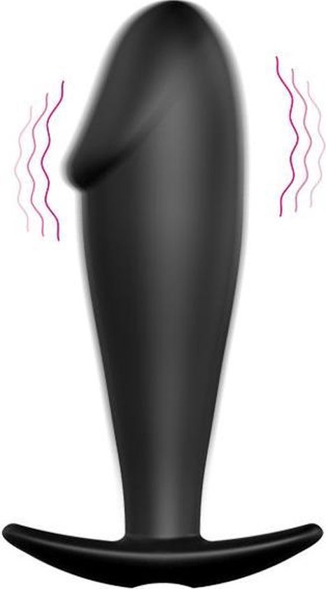 Pretty Love Vibrerende Buttplug met Afstandsbediening - Zwart