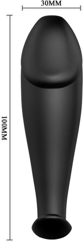 Pretty Love Vibrerende Buttplug met Afstandsbediening - Zwart