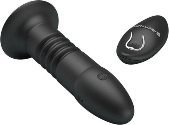 Pretty Love Magic Jingers Vibrerende/Stotende Buttplug - Zwart