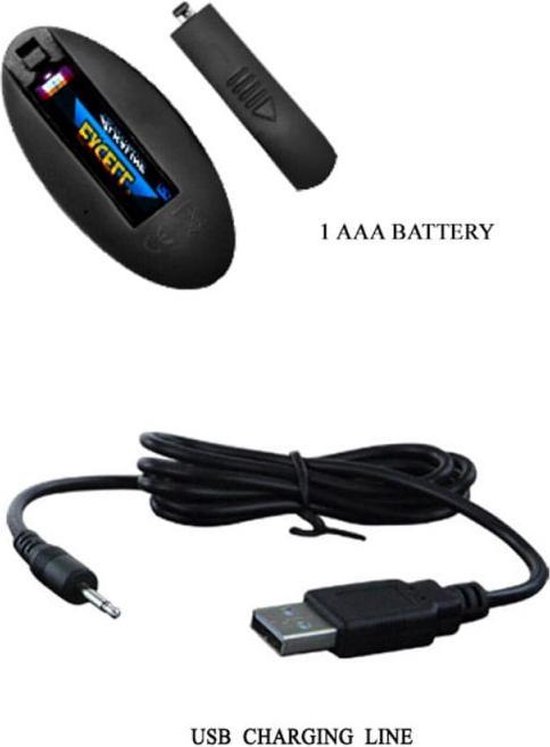 Pretty Love Magic Jingers Vibrerende/Stotende Buttplug - Zwart