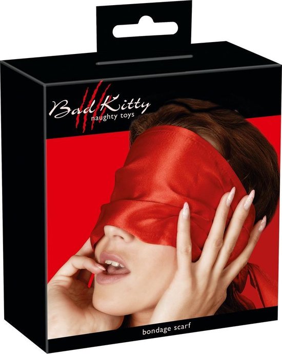 Bad Kitty Satijnen Sjaal - Rood