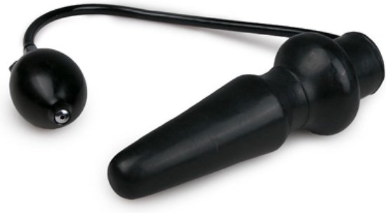 The Latex Collection Opblaasbare latex plug - Zwart