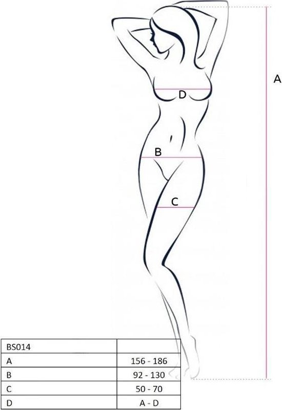 Passion Netstof bodystocking met open cups en kruis - - Rood