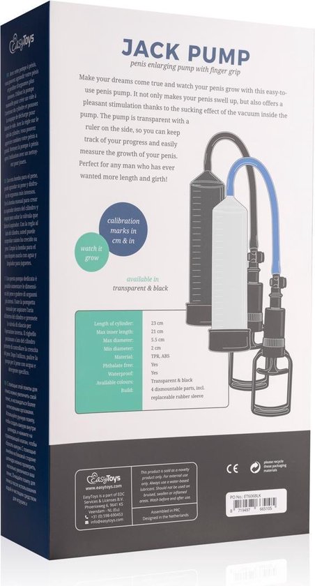 Penispomp Met Grippomp - - Zwart