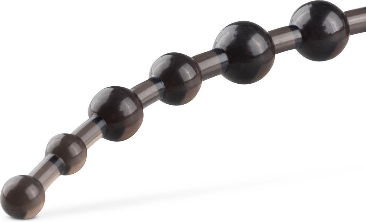 e Anaalketting Met Ring - Zwart