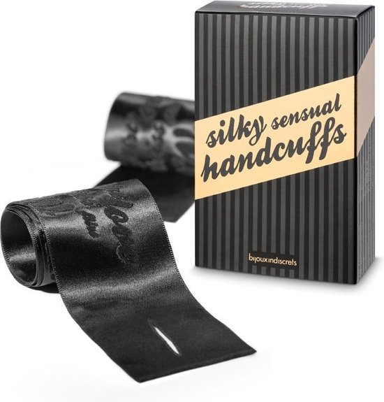 Bijoux Indiscrets Silky Sensual Handboeien - Zwart
