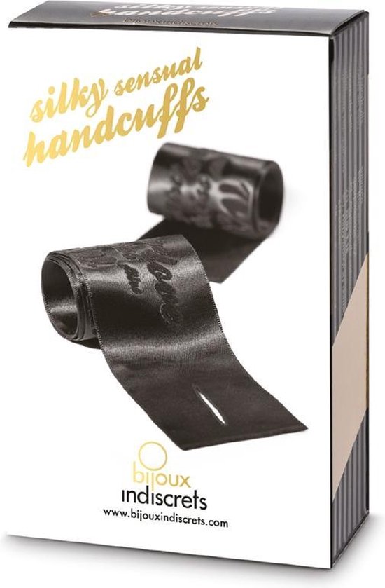 Bijoux Indiscrets Silky Sensual Handboeien - Zwart