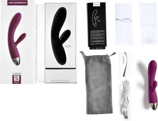 SVAKOM Alice Rabbit G-Spot Vibrator - Paars