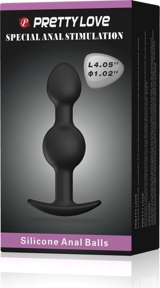 Pretty Love Verzwaarde Dubbele Anaal Plug - Zwart