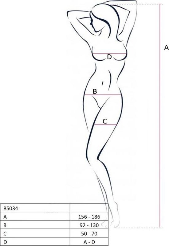 Passion Visnet Jarretel Catsuit - Zwart