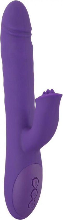 Sweet Smile Roterende en Stotende Rabbit Vibrator - Paars