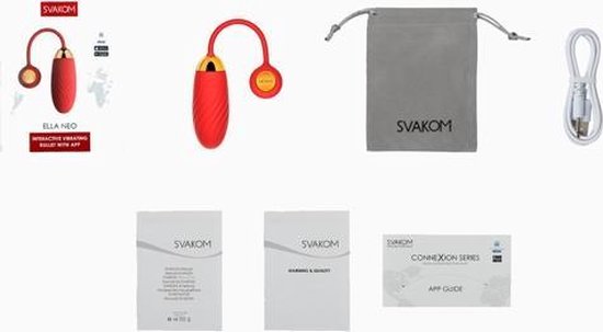 SVAKOM Ella Neo Vibratie Eitje App Controlled - Rood