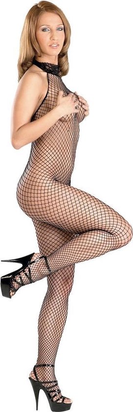 Mandy mystery Line Pikante Catsuit - Zwart