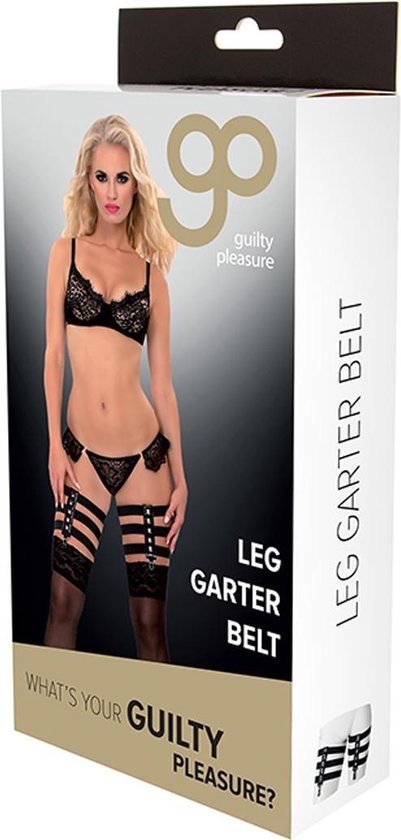 Guilty Pleasure GP Datex Jarretelbandjes - Zwart