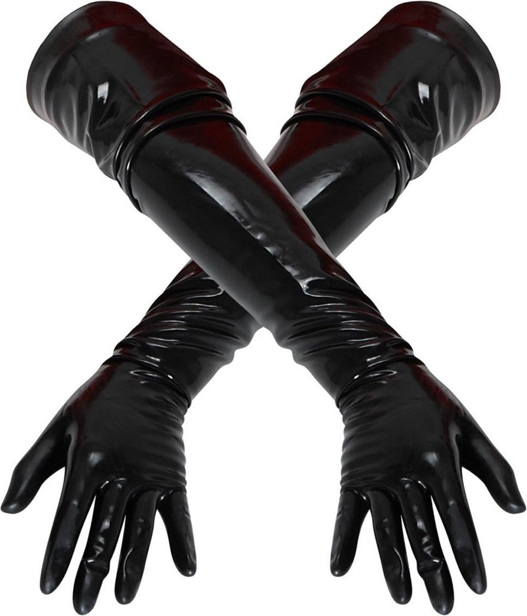 The Latex Collection Lange Latex Handschoenen - Zwart