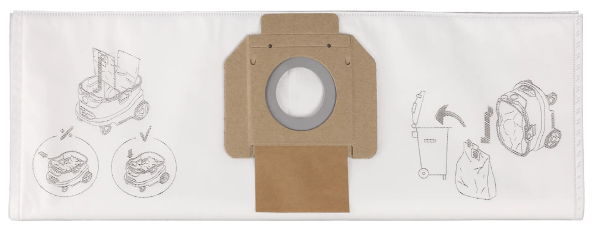 Makita Stofzak Fleece voor VC4210 (5 stuks)