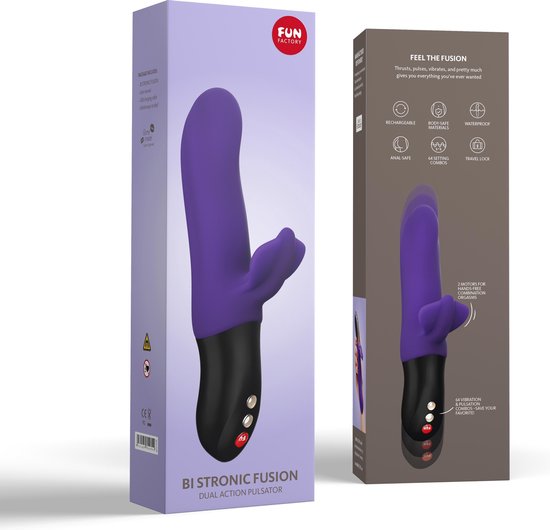Fun Factory Bi Stronic Fusion Rabbit Vibrator - - Paars
