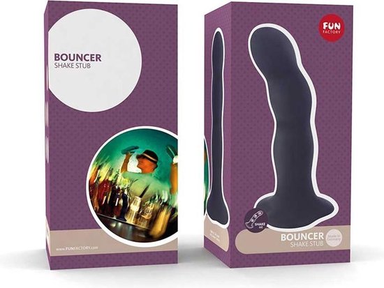 Fun Factory Bouncer Dildo Met Metalen Balletjes - - Zwart