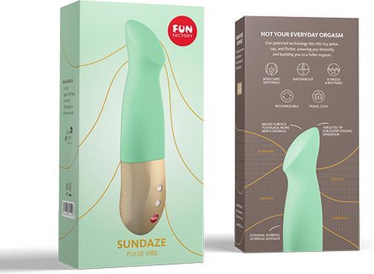 Fun Factory Sundaze Pulserende, Stotende En Vibrerende Vibrator - Pistache - Groen