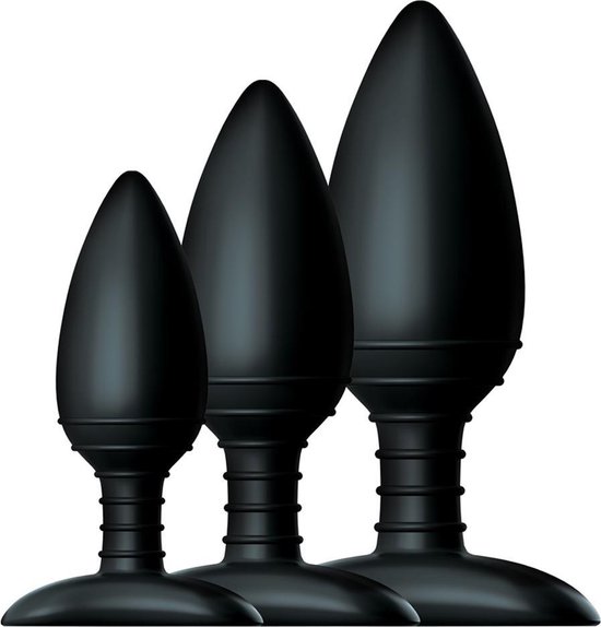 Nexus Buttplug Trio Set - 3 stuks - Zwart