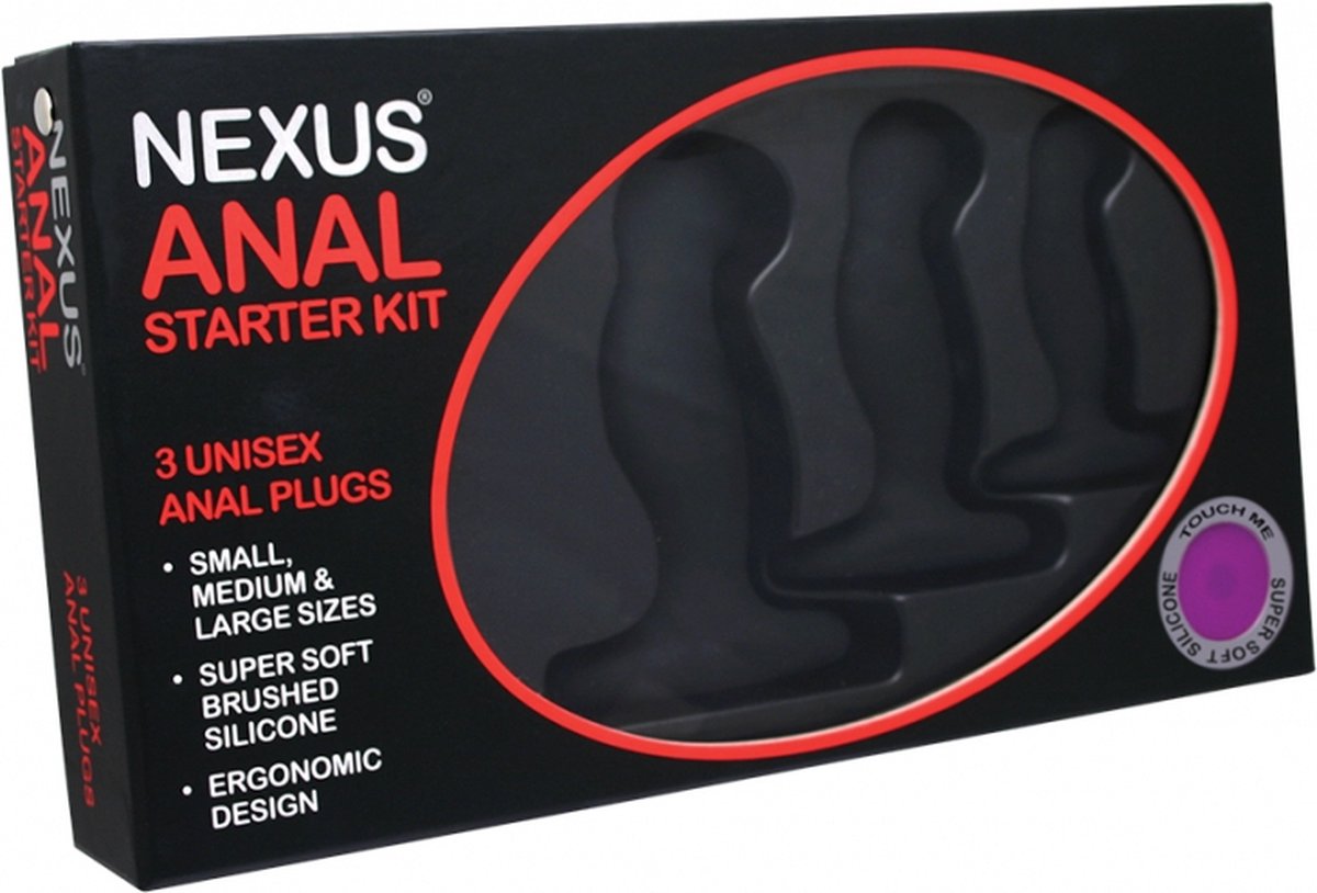 Nexus Anal Starter Kit - 3 stuks - Zwart