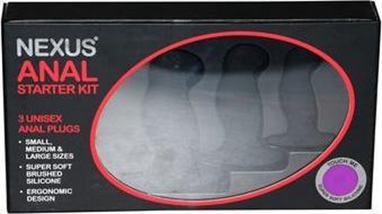 Nexus Anal Starter Kit - 3 stuks - Zwart