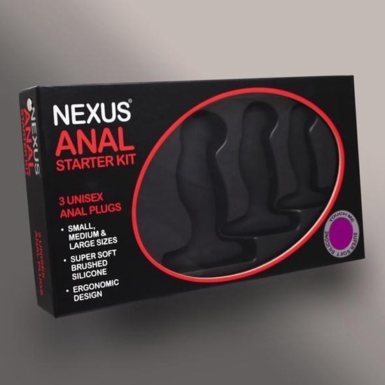 Nexus Anal Starter Kit - 3 stuks - Zwart