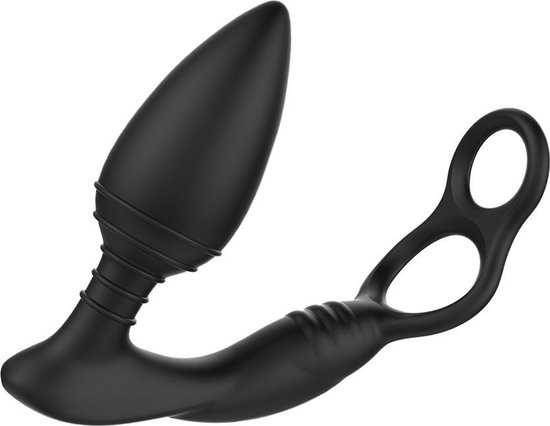 Nexus Simul8 Buttplug Met Cockring/Ballstretcher - Zwart
