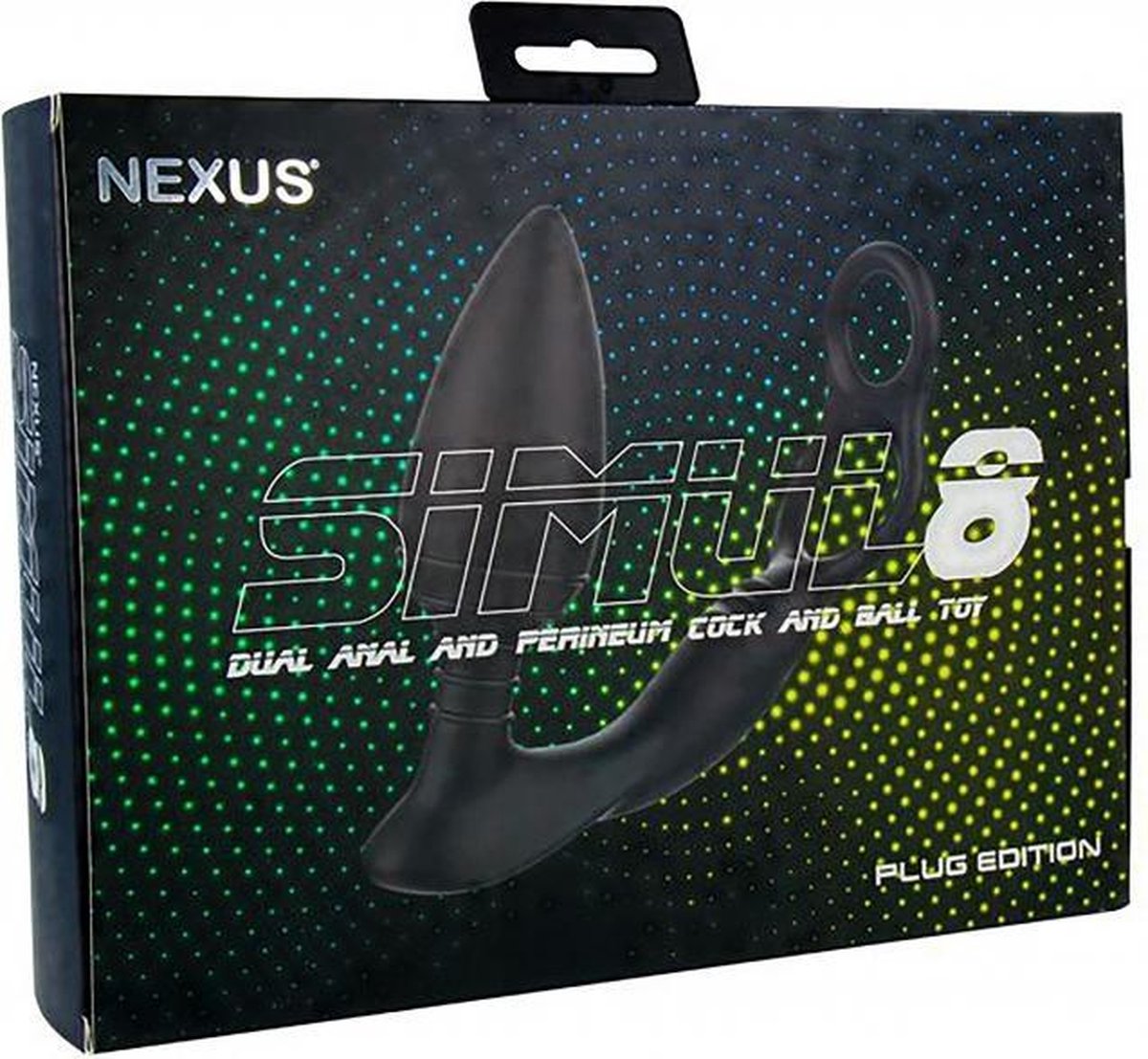 Nexus Simul8 Buttplug Met Cockring/Ballstretcher - Zwart