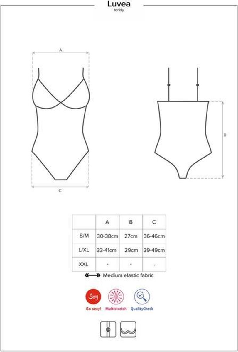 Obsessive Luvae Body - Zwart