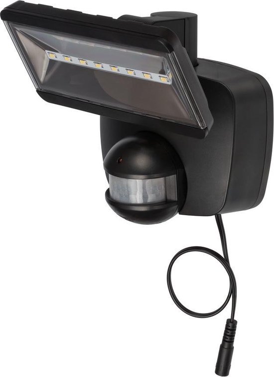 Brennenstuhl LED-zonnecelspot SOL 800 IP44 met infrarood bewegingsmelder antraciet - Zwart