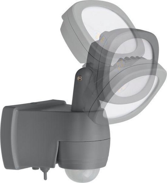 Brennenstuhl Batterij LED Straler LUFOS 200 met infrarood-bewegingsmelder - Grijs