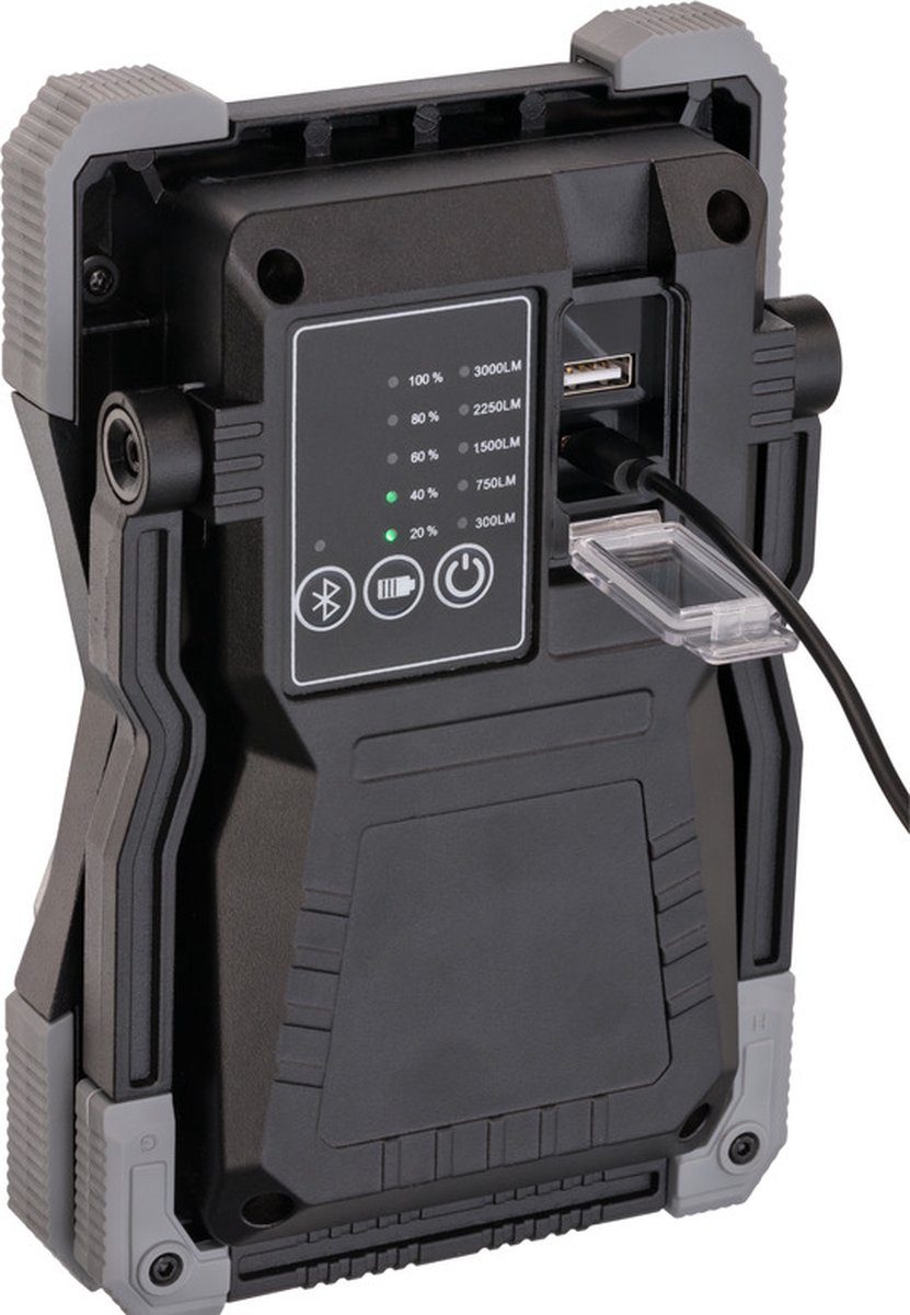 Brennenstuhl mobiele LED-bouwlamp RUFUS 3010 | 3000 lm - Zwart