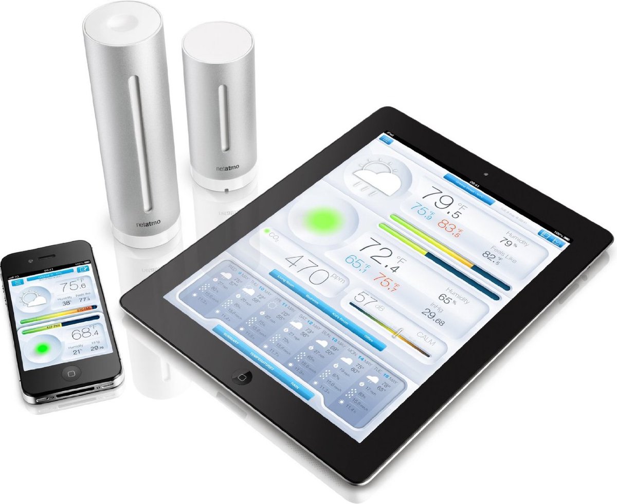 Netatmo Slim Weerstation + Regenmeter