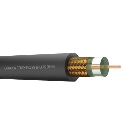 Draka Coax RG59 Eca - Coaxkabel RG59 B/U 113811F3