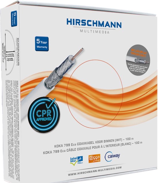 Hirschmann Multimedia KOKA 9 Eca - Coaxkabel 298799801