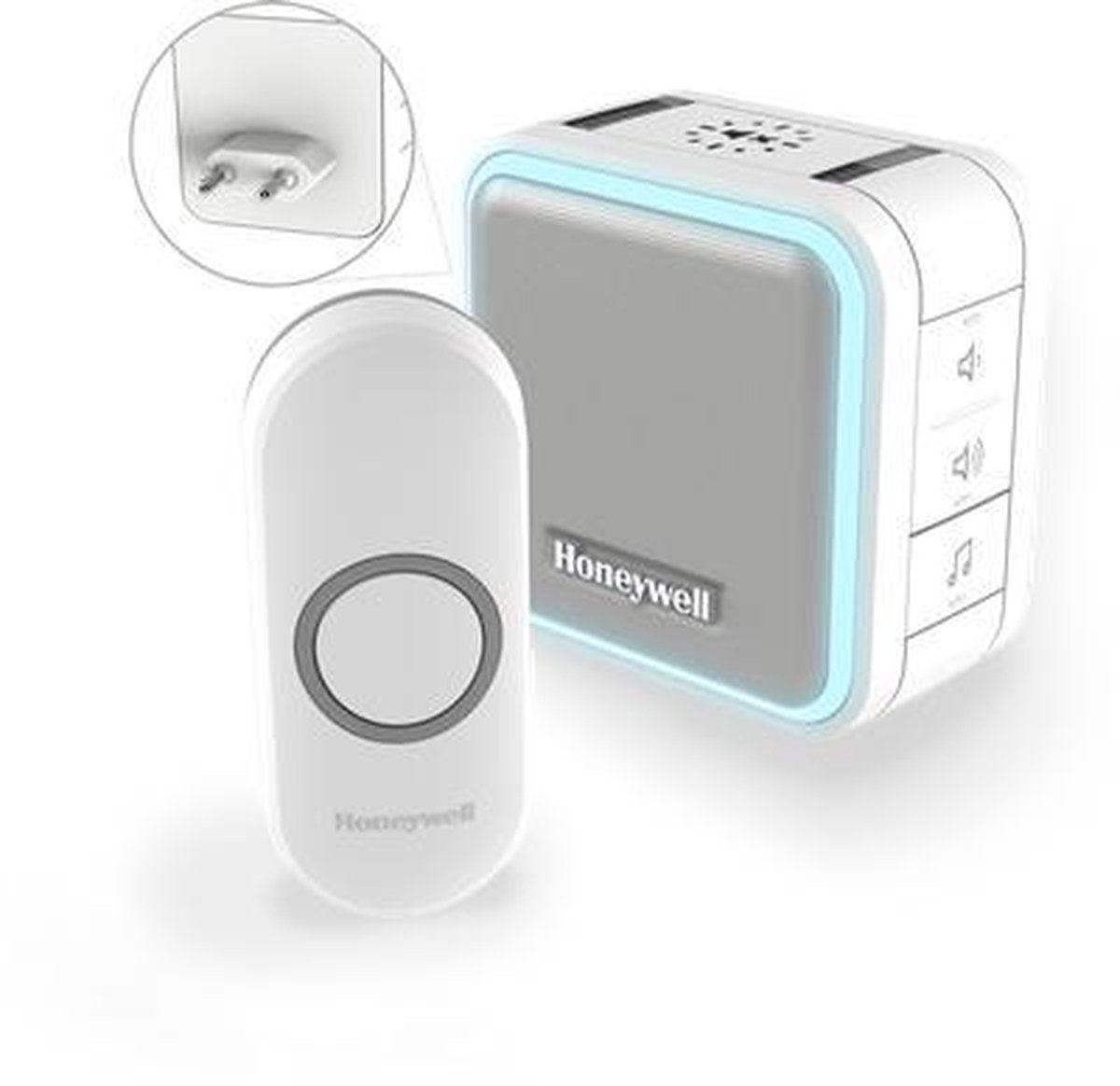 Honeywell Serie 515 - Plug-in deurbel DC515NP2