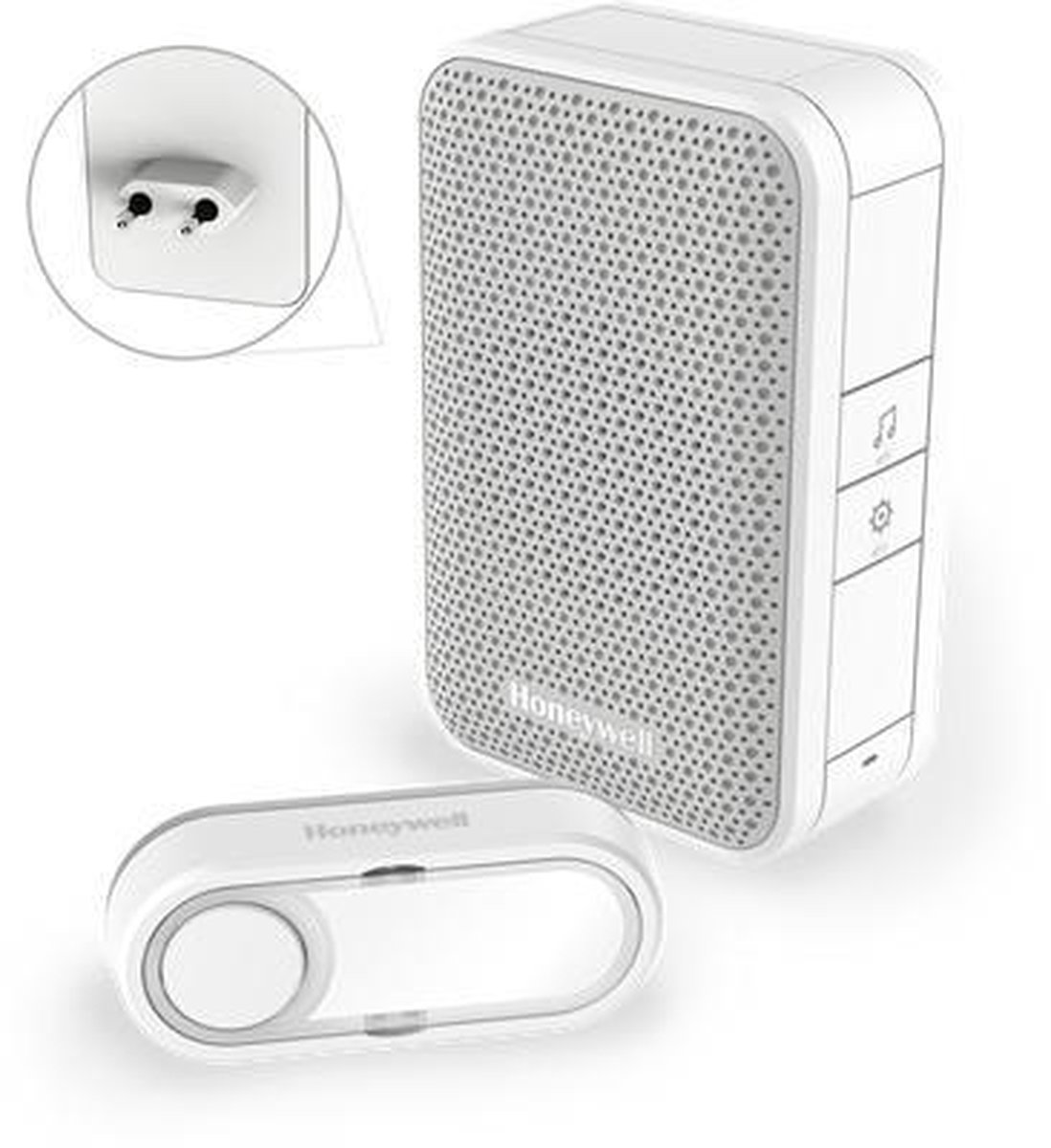 Honeywell Serie 313 - Plug-in deurbel DC313SP2