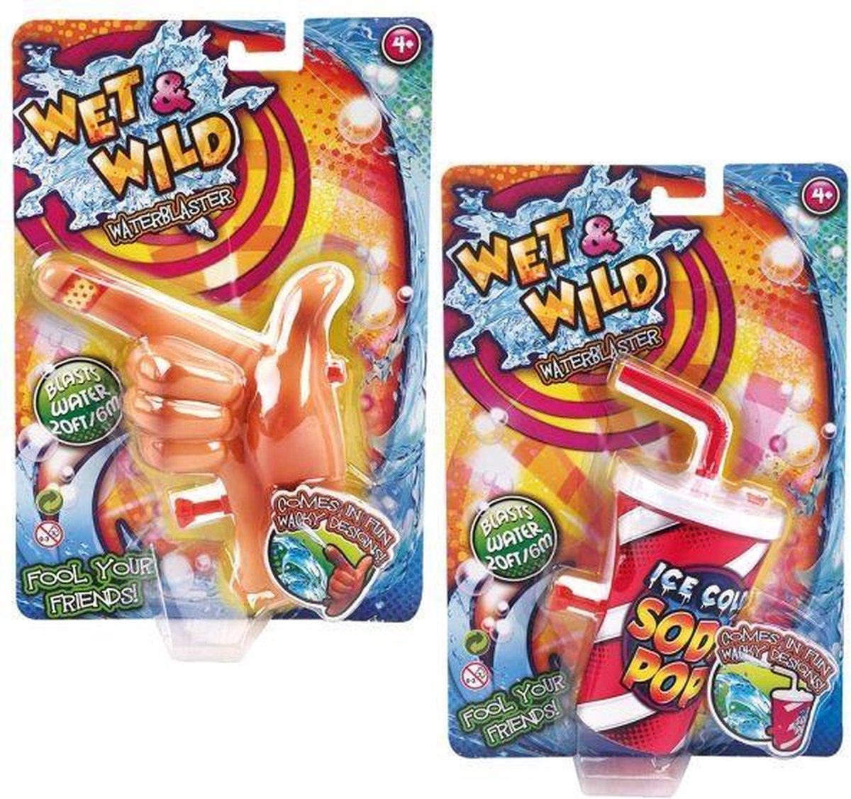 Top1Toys Waterpistool Vinger/Drinkbeker Assorti