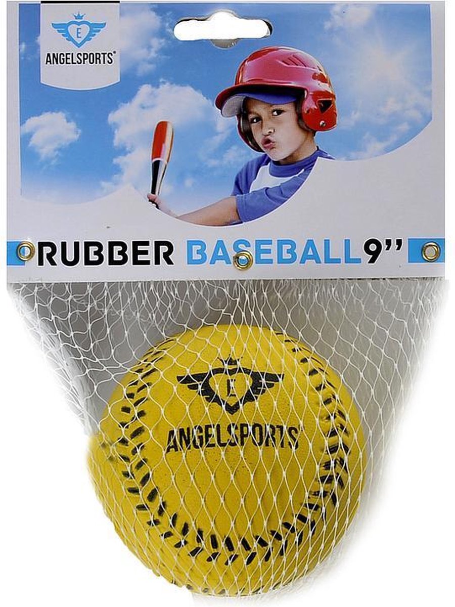 Diversen Honkbal Rubber In Net - Geel