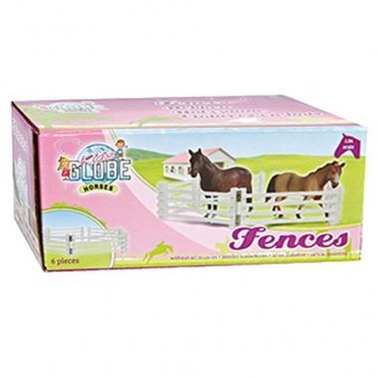 Kids Globe Houten Hekken 6 Stuks - Wit